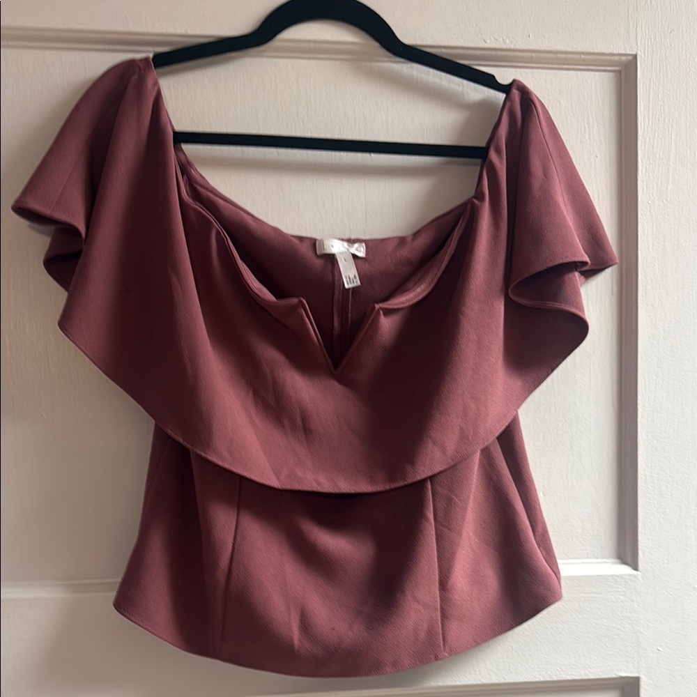 Leith Dusty Rose Layered Blouse